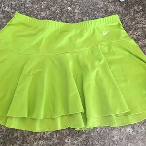 Neon green/yellow size small Nike tennis skirt